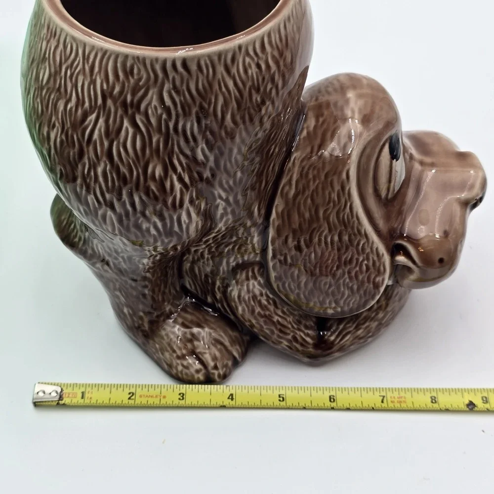 McCoy Cookie Jar Puppy Dog 1978 #0272‎ Vintage Original No Lid Planter Jar